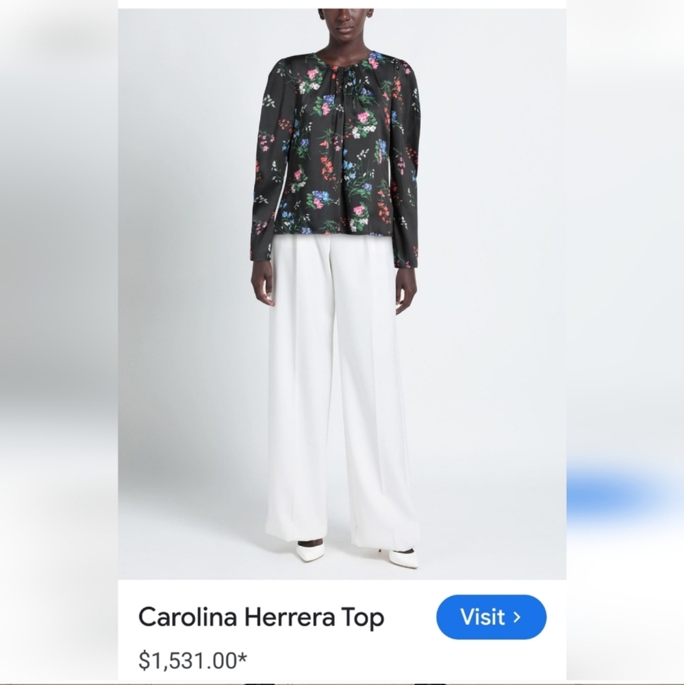 $1,531 Carolina Herrera blouse
